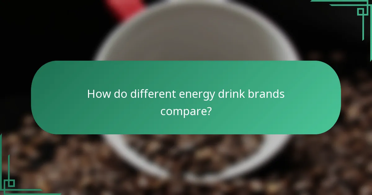 How do different energy drink brands compare?